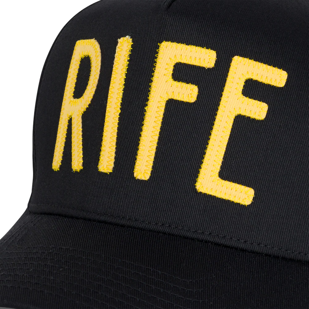Rife Applique Black Hat - Image 2